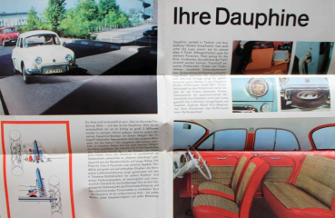 Preview: Renault Dauphine Modellprogramm 1960 Automobilprospekt (11080)