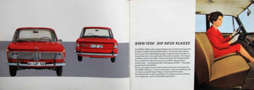 Preview: BMW 1500 Modellprogramm 1963 "Die neue Klasse" Automobilprospekt (11076)