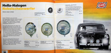 Preview: Hella Rallye "Zubehör für Alltag und Sport" 1970 Zubehörprospekt (11101)