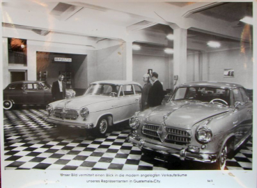 Borgward Isabella at Guatemala-City 1956 Factoryphoto (10525)