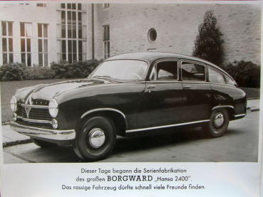 Borgward Hansa 2400 Pullmann 1953 Factoryphoto (10522)