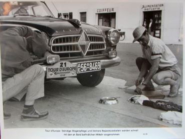 Borgward Isabella at Tour d'Europe 1956 Factoryphoto (10520)