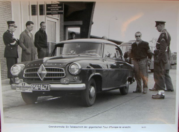 Borgward Isabella at Tour d'Europe 1956 Factoryphoto (10514)