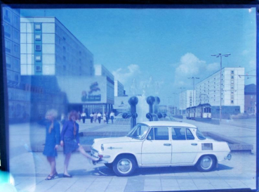 Skoda 1000 MB Prenzlauer Berg Berlin 1968 Press-Negativ (10573)