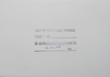 Lloyd LK 400 Kombi 1953 two Factoryphotos (10508)