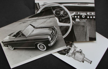 Borgward Isabella Convertible 1957 three Factoryphotos (10510)