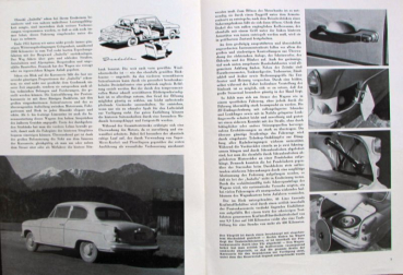 Borgward Modelprogram 1957 six Carbrochure Specialprints (10571)