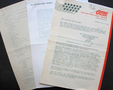 Goliath German Armed Forces-Jeep 1958 Correspondence (10567)