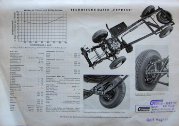 Goliath Express Modelprogram 1954 Carbrochure (10563)