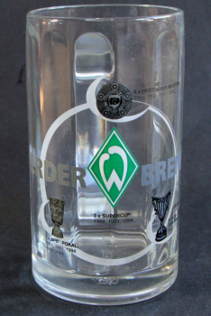 Werder Bremen Beer Mug 2005 "Erfolge" 0,5 Litre Glas (10562)