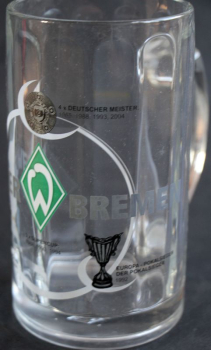 Werder Bremen Beer Mug 2005 "Erfolge" 0,5 Litre Glas (10562)