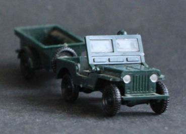 Siku Willys Jeep with Trailer V92 Plasticmodel 1958 (10542)