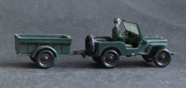 Siku Willys Jeep with Trailer V92 Plasticmodel 1958 (10542)