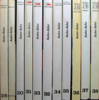 Guichard "Auto-Jahr" Automobile-Yearbook 1980-1992 twelve editions (2191)