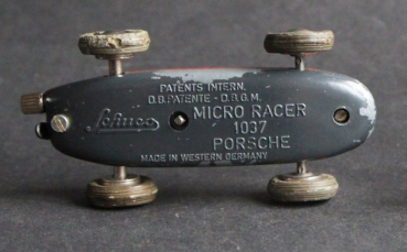 Schuco Micro-Racer Porsche Speedster 1955 Metallmodell mit Friktionsantrieb (10582)