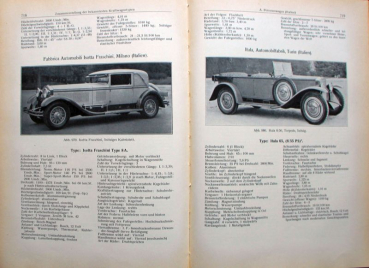 Wolfram "Die Motorfahrzeuge" Vehiclehistory 1928 with Modelmap (6236)