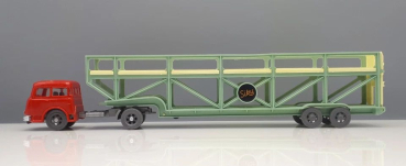 Siku Henschel Auto-Transporter mit Zugmaschine "Strüver" V100 Plastikmodell 1959 (8619)