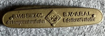 Preview: BV Aral Taschenmesser mit geprägter Zapfsäule "B.V. Benzol - B.V. Aral" 1936 (7350)