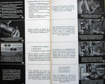 Opel Dienst "Motor-Einstellungen" Reparaturhandbuch 1942 (10622)