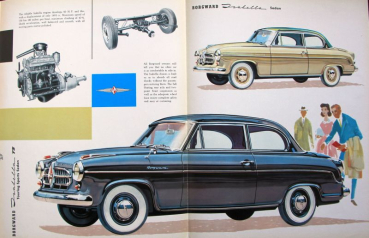 Borgward Isabella Modellprogramm 1957 Automobilprospekt (10649)
