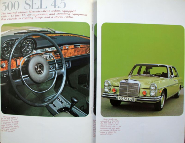 Mercedes-Benz 280 - 450 Modelprogram 1972 Carbrochure (10661)