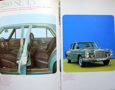 Mercedes-Benz 280 - 450 Modelprogram 1972 Carbrochure (10661)