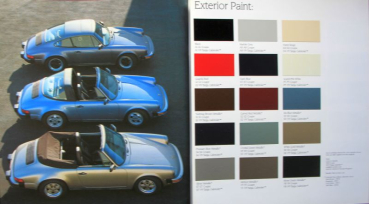 Porsche 911 Carrera Modelprogram 1985 Carbrochure (10667)