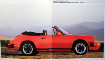 Porsche 911 SC Cabriolet Modelprogram 1983 Carbrochure (10666)