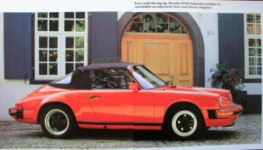 Porsche 911 SC Cabriolet Modelprogram 1983 Carbrochure (10666)