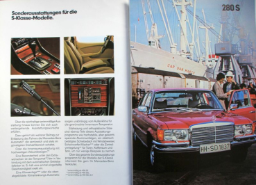 Mercedes-Benz 280 S - SEL Modelprogram 1978 Carbrochure (10659)