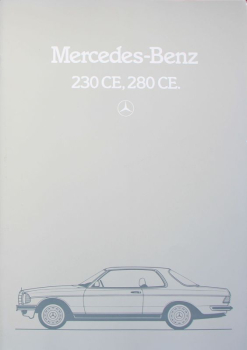 Mercedes-Benz 230 CE - 280 CE Modellprogramm 1983 Automobilprospekt (10657)