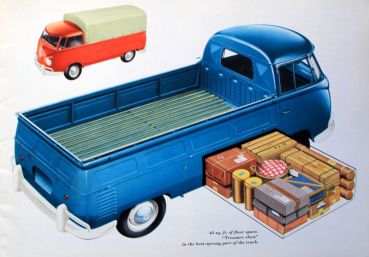 Volkswagen T1 Transporter Modellprogramm 1958 Automobilprospekt (10637)