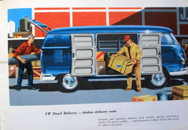 Volkswagen T1 Transporter Modellprogramm 1958 Automobilprospekt (10637)