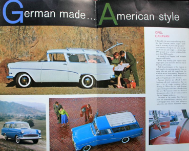 Preview: Opel Rekord Modellprogramm 1958 Automobilprospekt (10654)