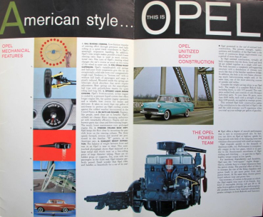 Preview: Opel Rekord Modellprogramm 1958 Automobilprospekt (10654)