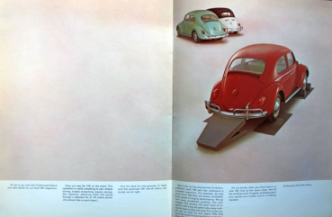 Volkswagen Käfer Modellprogramm 1962 Automobilprospekt (10640)