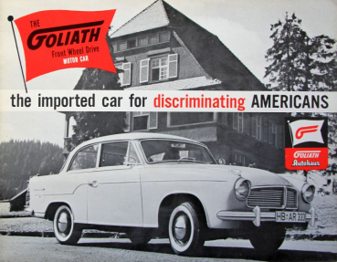 Goliath Modelprogram 1956 "For discriminating Americans" Carbrochure (10656)