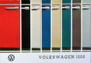 Volkswagen Beetle 1200 Modelprogram Colorsheeds 1963 Carbrochure (10634)