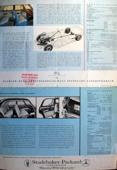 Preview: Mercedes-Benz 180 - 220 S Modellprogramm 1959 zwei Automobilprospekte (10651)