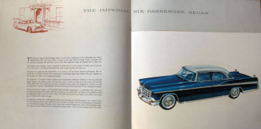 Chrysler Imperial Modelprogram 1956 Prestige-Carbrochure (10628)