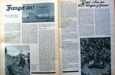 Volkswagen "Arbeitertum" 1939 NS-Magazine with VW-KdF-Story (8114)