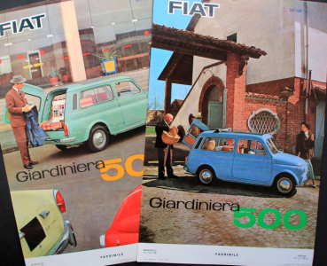 Fiat Gardiniera 500 two Factoryposter 1962 (10643)