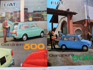 Fiat Gardiniera 500 two Factoryposter 1962 (10643)