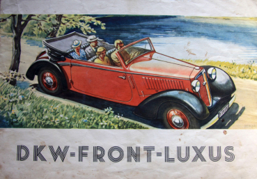 DKW Front Luxus Modelprogram 1936 Carbrochure (10707)