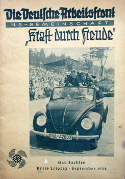 "Die deutsche Arbeitsfront - Kraft durch Freude" Volkswagen-Magazin 1938 (10678)