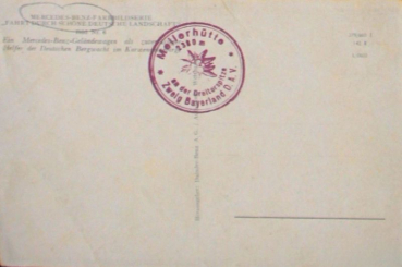 Preview: Mercedes-Benz G5 Geländewagen Karwendelgebirge 1939 Farbpostkarte (10723)