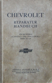 Chevrolet Capitol National AA 1929 Betriebsanleitung (10696)