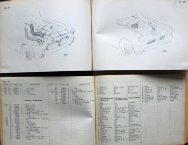 Preview: Fiat 1200 Roadster Spyder 1958 Ersatzteilliste (10694)