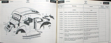 Preview: Volkswagen Käfer Ersatzteilliste 1950 (10691)