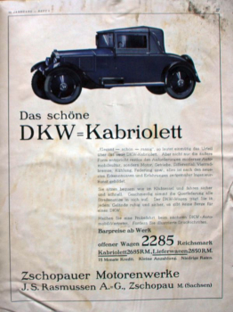 Preview: "Motor & Sport" Motor-Zeitschrift Pössneck 1929 (10718)